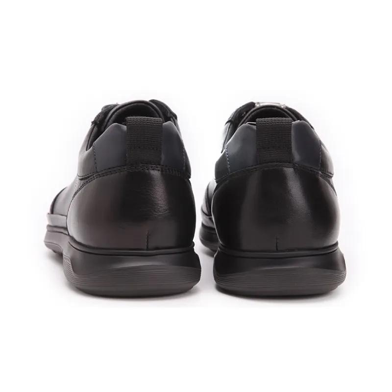Satchi Low Top Skateboard Shoes 3cm Men's Black-4