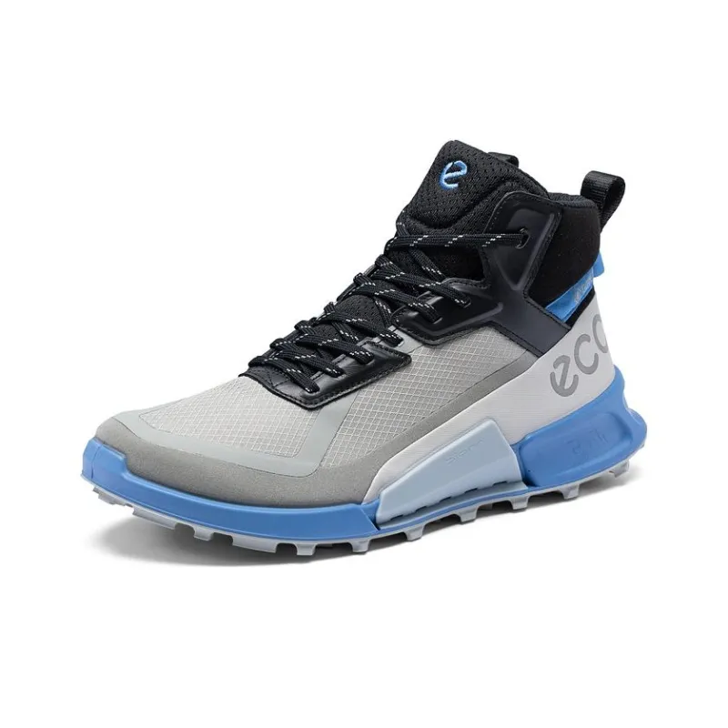 Ecco Step 2.1 Series High Top Casual Shoes Men's Gray Black Blue-2