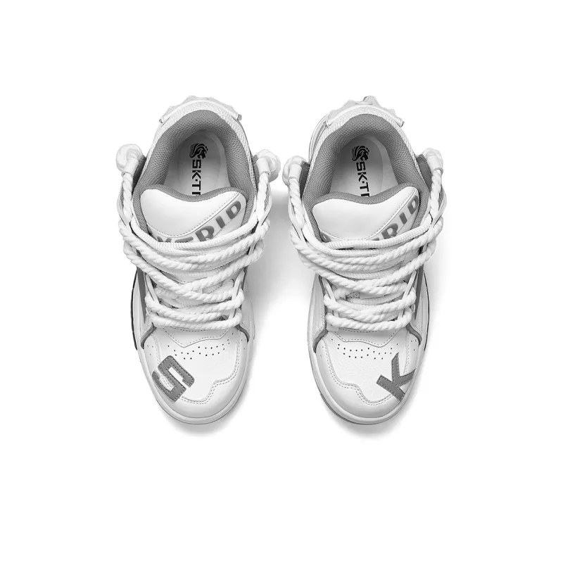 SK.TRIP Kunpeng Low Top Skateboard Shoes Unisex Vintage White-5
