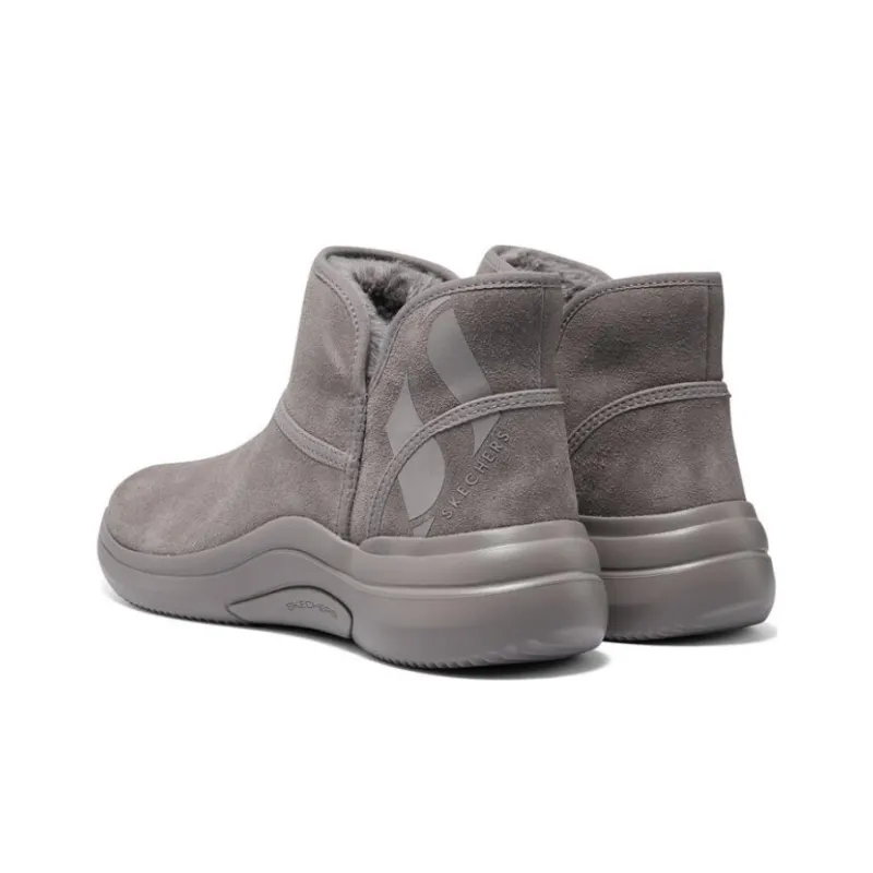 Skechers Thermal Abrasion Resistant Short Snow Boots Women's Taupe-3
