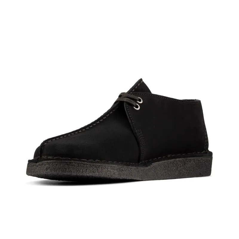 clarks Panelled Suede Derby Shoes-1