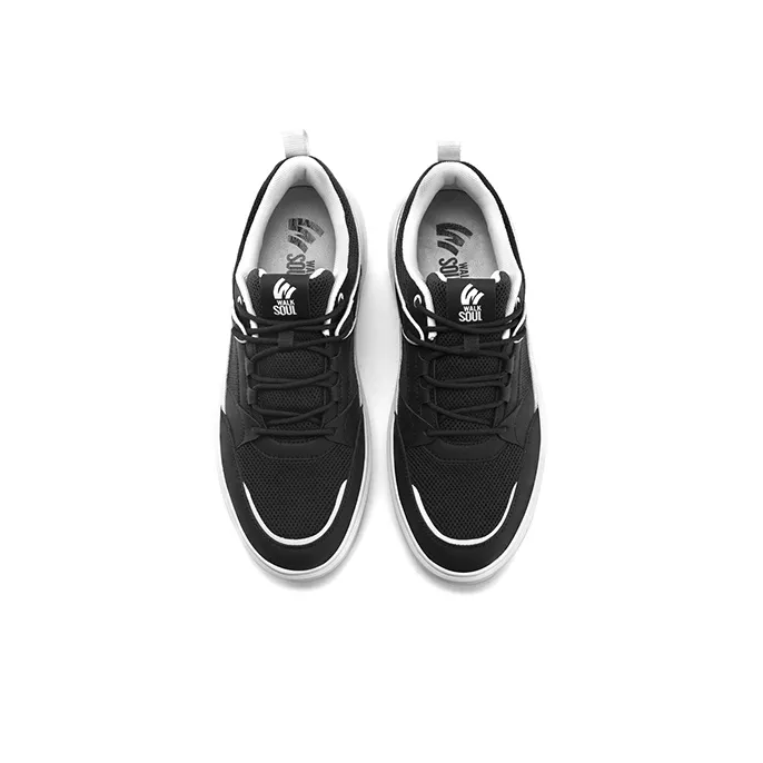 WALKSOUL Skateboard Shoes Men Low Top Apricot/Dark Blue/Black-20