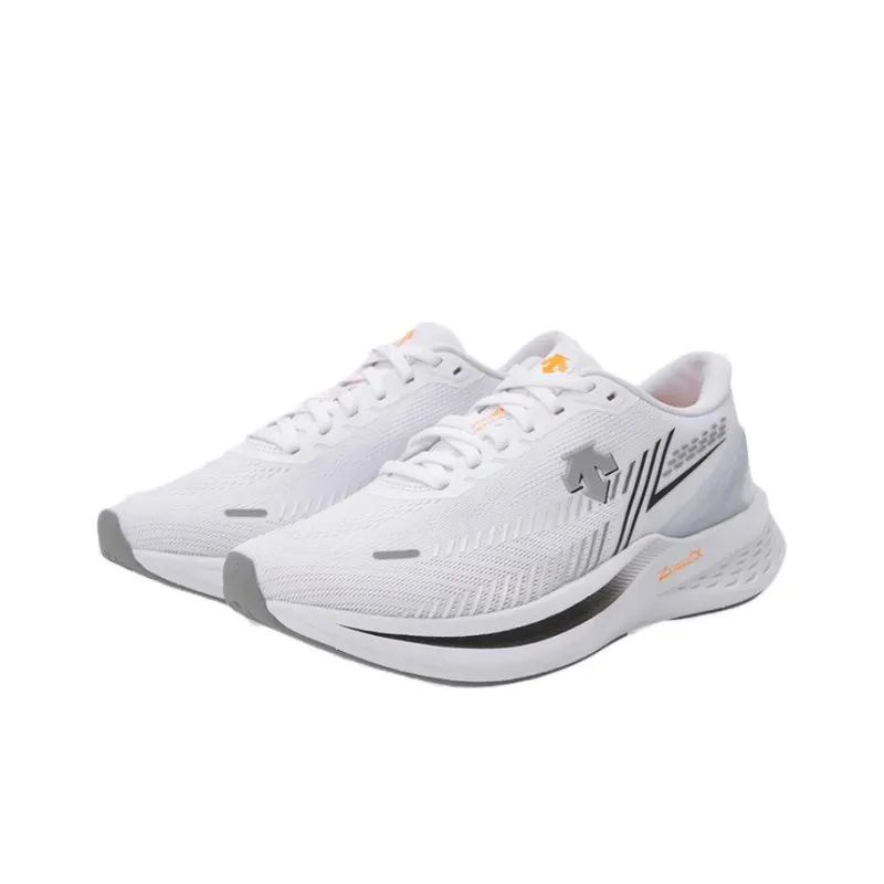 DESCENTE ENERZITE SUPER V2 Cushioned Slip Resistant Abrasion Resistant Low Top Casual Running Shoes Unisex Black White-2