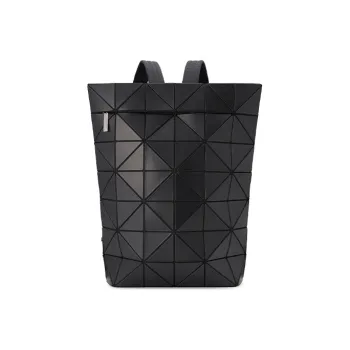 ISSEY MIYAKE BLOCKY Polyvinyl Chloride Resin Backpack Unisex Black