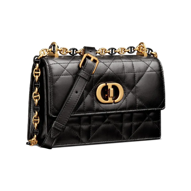 DIOR Sheepskin Crossbody Bag Shoulder Bag Women's Black-1