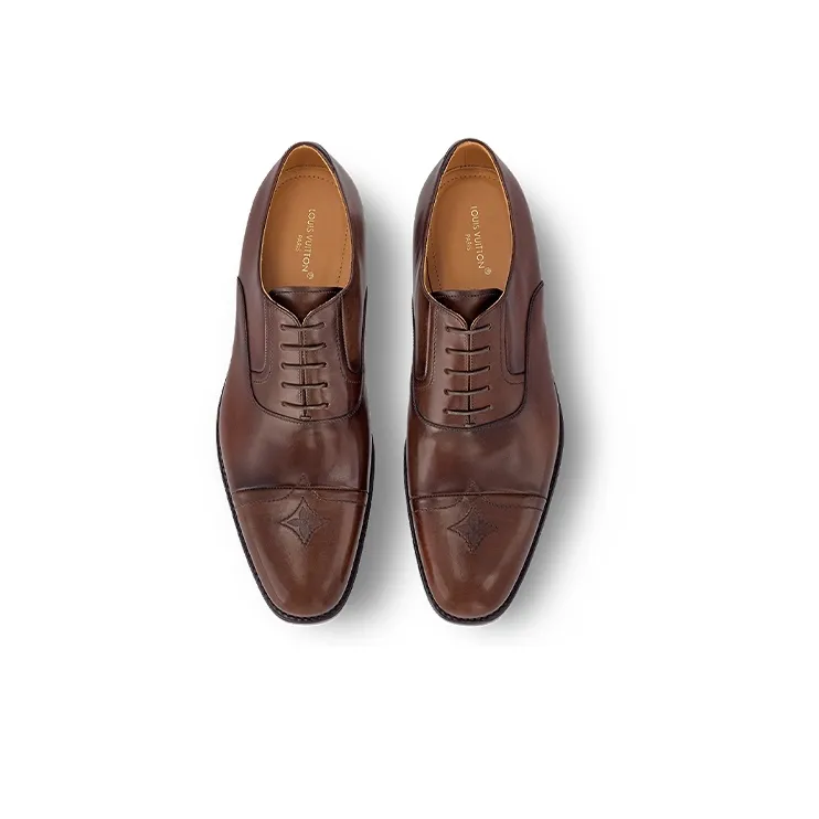 LOUIS VUITTON Varenne Dress Shoes Men's Brown-3