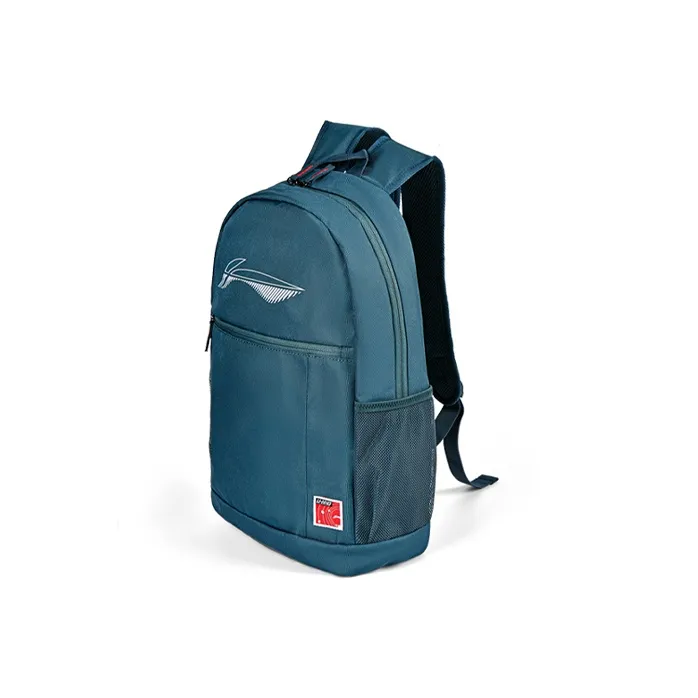 LiNing Sports Life Collection Polyester Backpack Regular Unisex Green Lake Blue-1