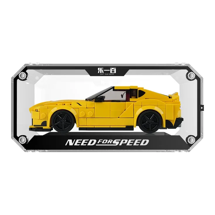 LIGHT YOUR BRICKS Compatibility Building Block SPEED Collection And Alloy Car Model Display Case Model Accessories-0