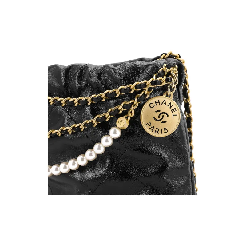 CHANEL Calfskin Bucket Bag, Shoulder Bag, Crossbody Bag Mini Women's Black-2
