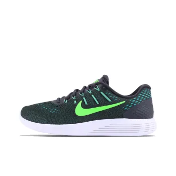 Nike Lunarglide 8 Wear-Resistant Low-Top Running Shoes Men's Black Green