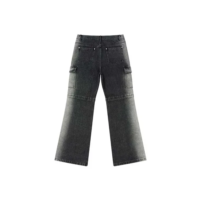 EMPTY REFERENCE Jeans Unisex Gray-1