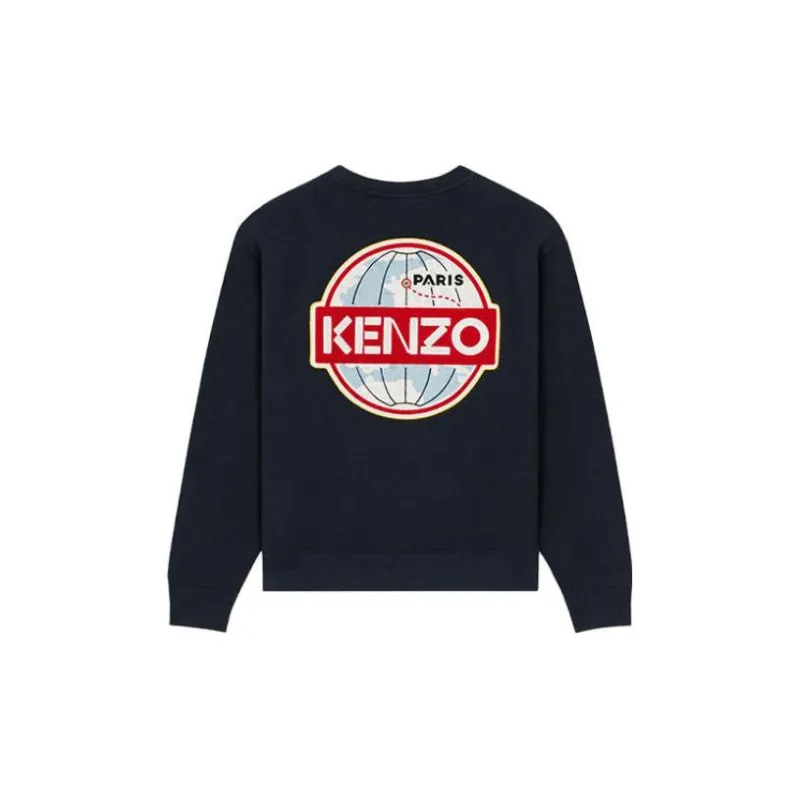 KENZO Travel Logo Patch Crewneck Sweatshirt-1