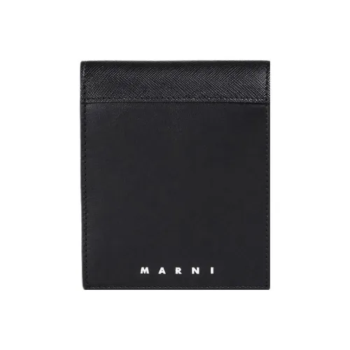 MARNI Saffiano Calfskin Wallet Men's Black