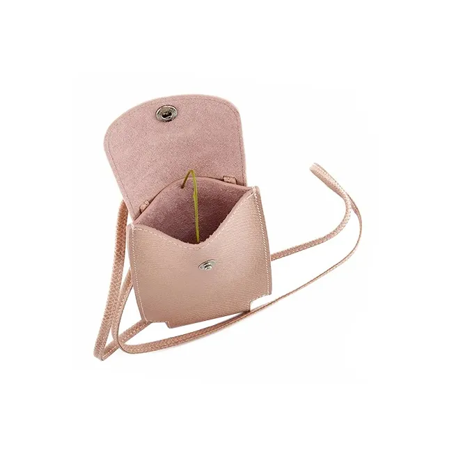 LONGCHAMP Le Pliage Green Leather Document Holder Card Holder Women's Nude-4