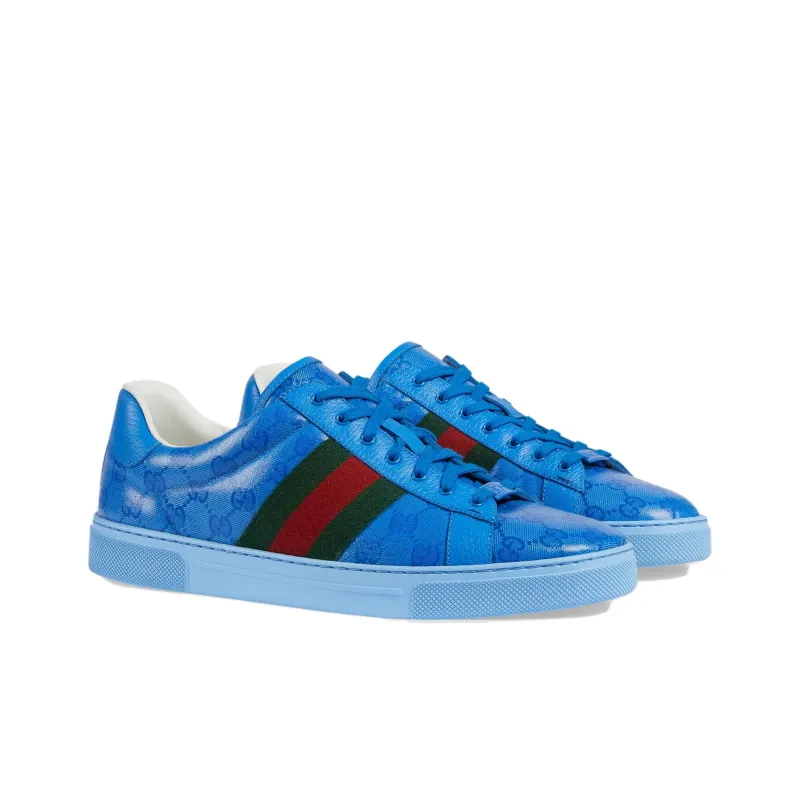 GUCCI Ace 'GG Crystal Canvas Blue'-1
