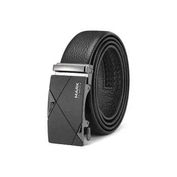 FAIRWHALE Matte Surface, Wear Resistant Cow Leather Belts Men's Width 3.5CM