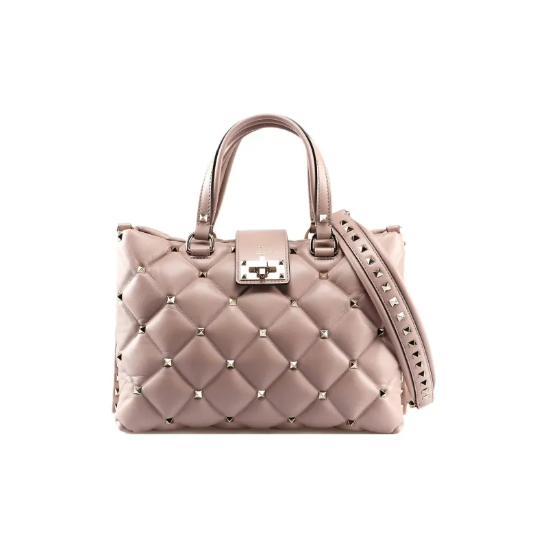 Valentino Quilting Smooth Lambskin Shoulder Bag, Crossbody Bag, Handbag Women's Nude-0