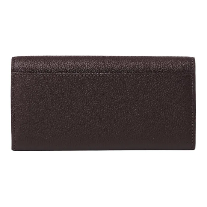 Chloe Marcie Grained Calfskin Wallet Regular Women's Dark Purple Roland Blue-1