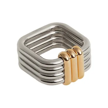 HERMES Scarf Buckle Women's Silver