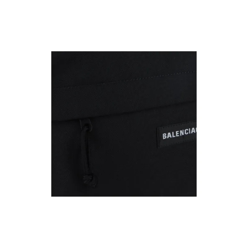 Balenciaga Recycled Nylon Backpack Regular Men's Black-3