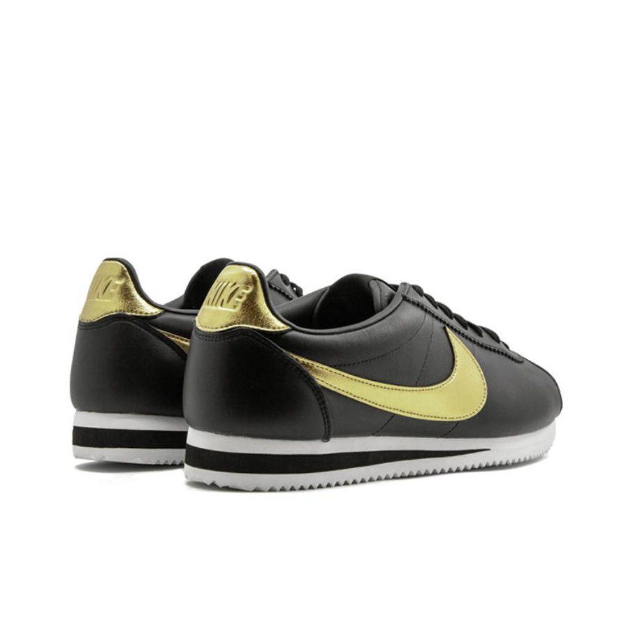 Nike Classic Cortez Black Metallic Gold POIZON