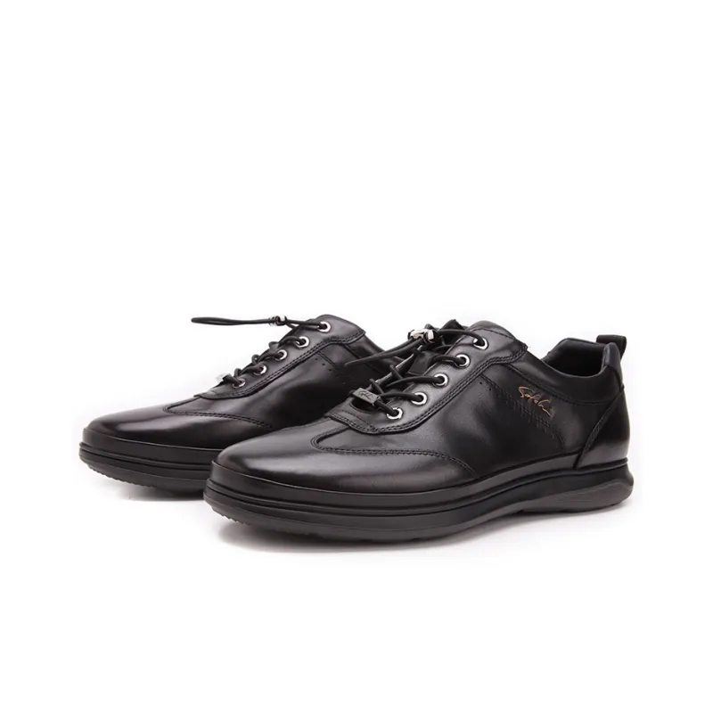 Satchi Low Top Skateboard Shoes 3cm Men's Black-2