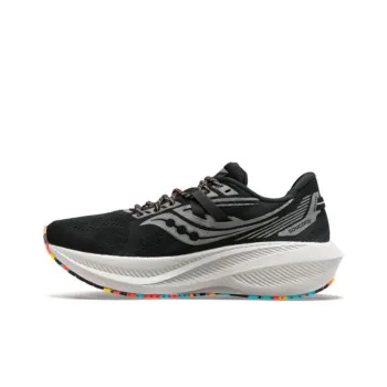 Saucony Triumph 20 Cushioning Slip Resistant Low Top Running Shoes Men's Black
