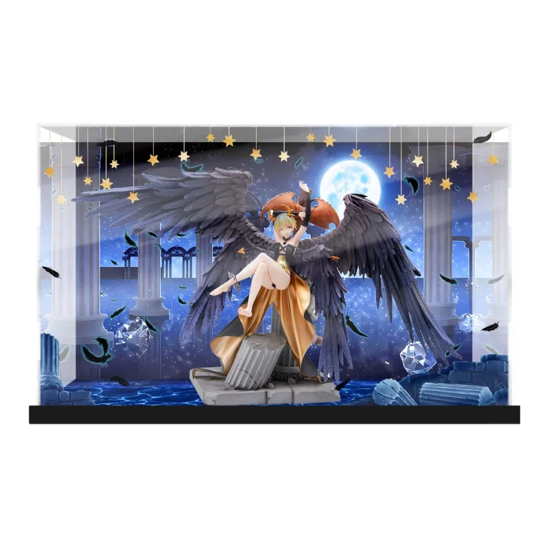 AOWOBOX Dreamer Seven Demon Kings King Of Sloth Belial Figurine Display Case Model Accessories-4