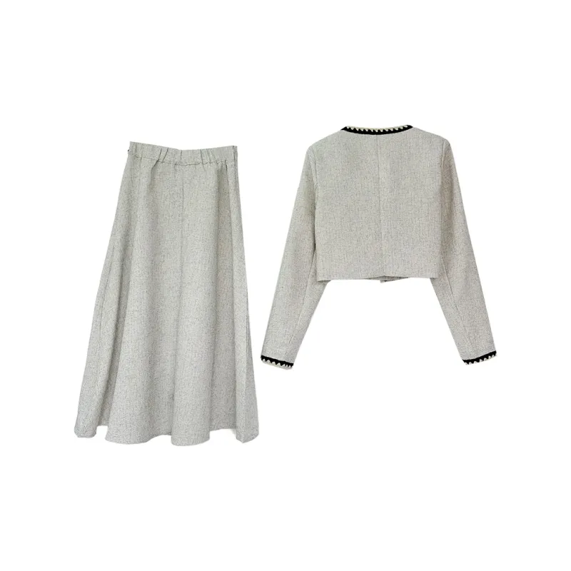 Icicofficial Skirt Set Women's Gray-1