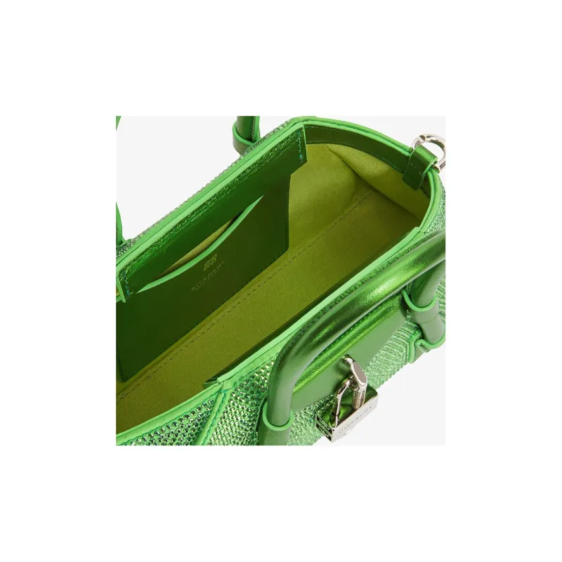 GIVENCHY Antigona Silk Shoulder Bag Crossbody Bag Handbag Mini Women's Bitter Plum Green-4