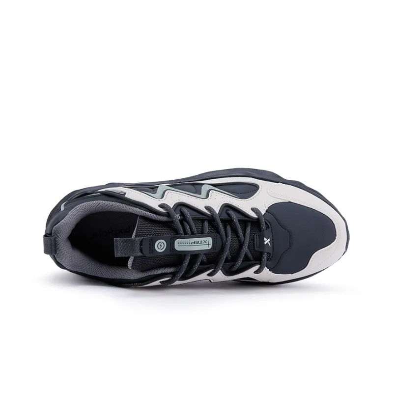 XTEP Lightning 3.0 Running Shoes Men Low Top Coal Black/Tea White/Cardamom Green-2