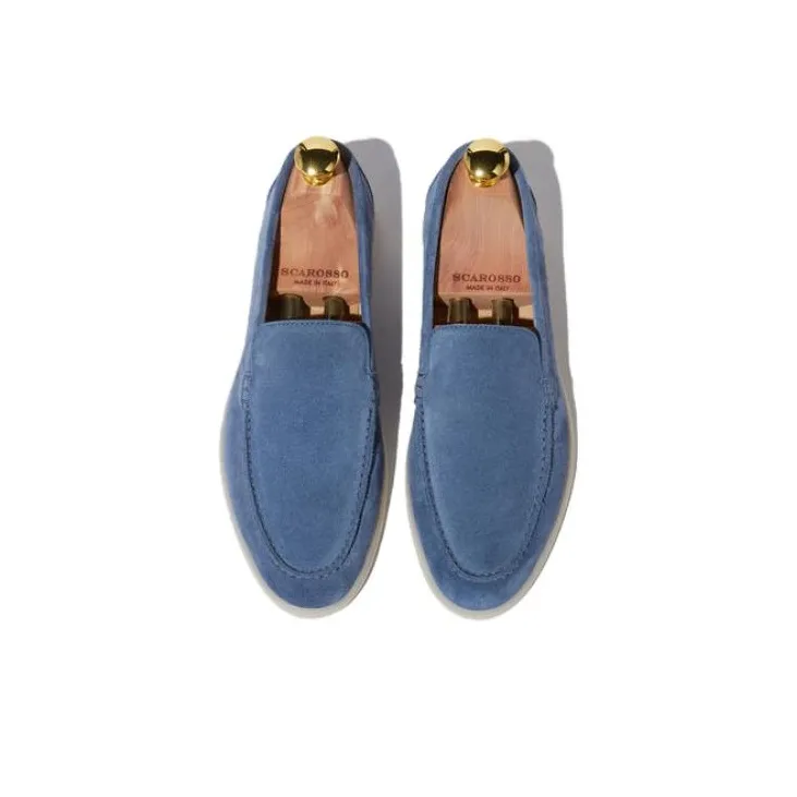 SCAROSSO Ludovica Almond Toe Loafers Women's-2