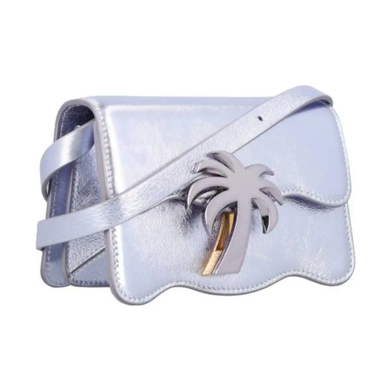 PALM ANGELS Palm Beach Metallic-effect Crossbody-1