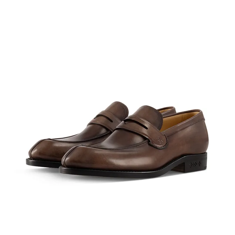 LOUIS VUITTON Sorbonne Loafers Men's Brown-1