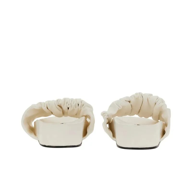 JIL SANDER Rubber Sole Slide Slippers Women's White-3