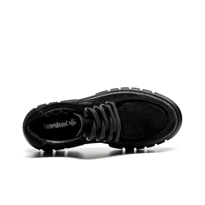 LEAVELAND Work Boots Men Low Top Black/Brown-3