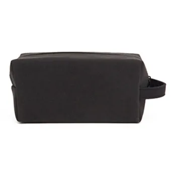 HAWA PU Portable Toiletry Bag Storage Bag Makeup Bag Medium Size Unisex Black