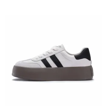 MALEMONKEY German Army Trainers Wear-Resistant Height Increasing Low-Top Vintage Comfortable Skateboard Shoes Women's