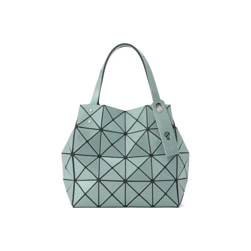 ISSEY MIYAKE CARAT Nylon Tote Handbag Regular Women's Gray Green-0
