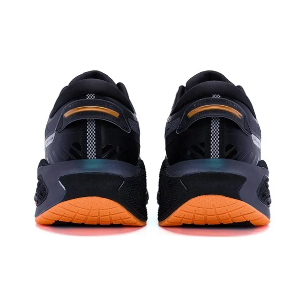 XTEP Anti Slip Wear Resistant Low Top Running Shoes Men's Black-3