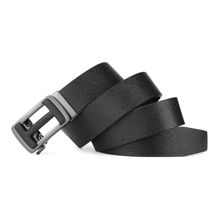 FAIRWHALE Cow Leather Leather Belts Men's Width 3.5CM-2