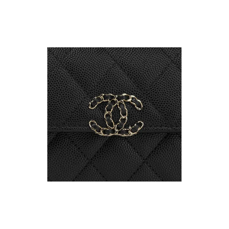 CHANEL Grain Embossed Cow Leather Flap Bag, Shoulder Bag, Crossbody Bag, Handbag Tubas Women's Black-4