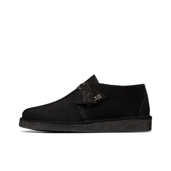 clarks Panelled Suede Derby Shoes