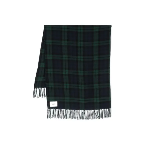 WTAPS Plaid-check Fringed Scarf