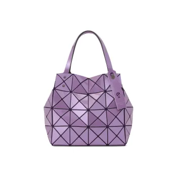 ISSEY MIYAKE CARAT Nylon Tote Bag Shopping Bag Handbag Women's Purple