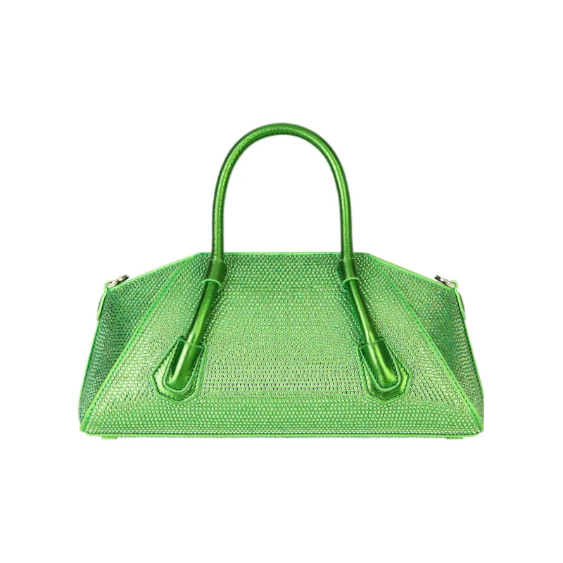 GIVENCHY Antigona Silk Shoulder Bag Crossbody Bag Handbag Mini Women's Bitter Plum Green-2