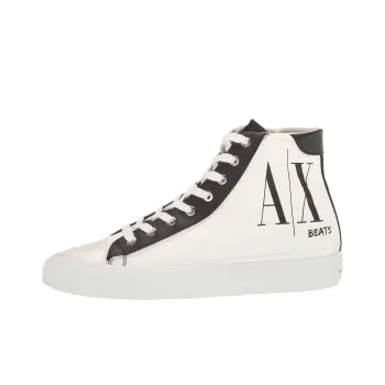ARMANI EXCHANGE A|X High-Top Skateboard Shoes Men's White