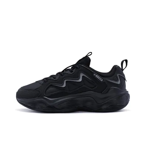 XTEP Lightning 3.0 Cushioning Anti Slip And Wear Resistant Low Top Running Shoes Men's Black