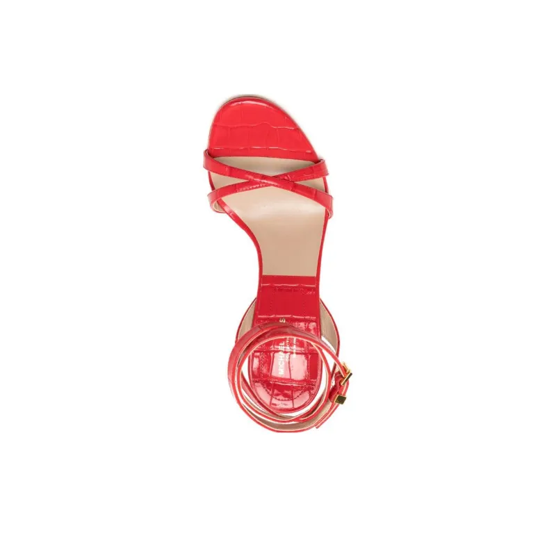 MICHAEL KORS Chrissy Runway Strap Sandals 11cm Women's Red-4