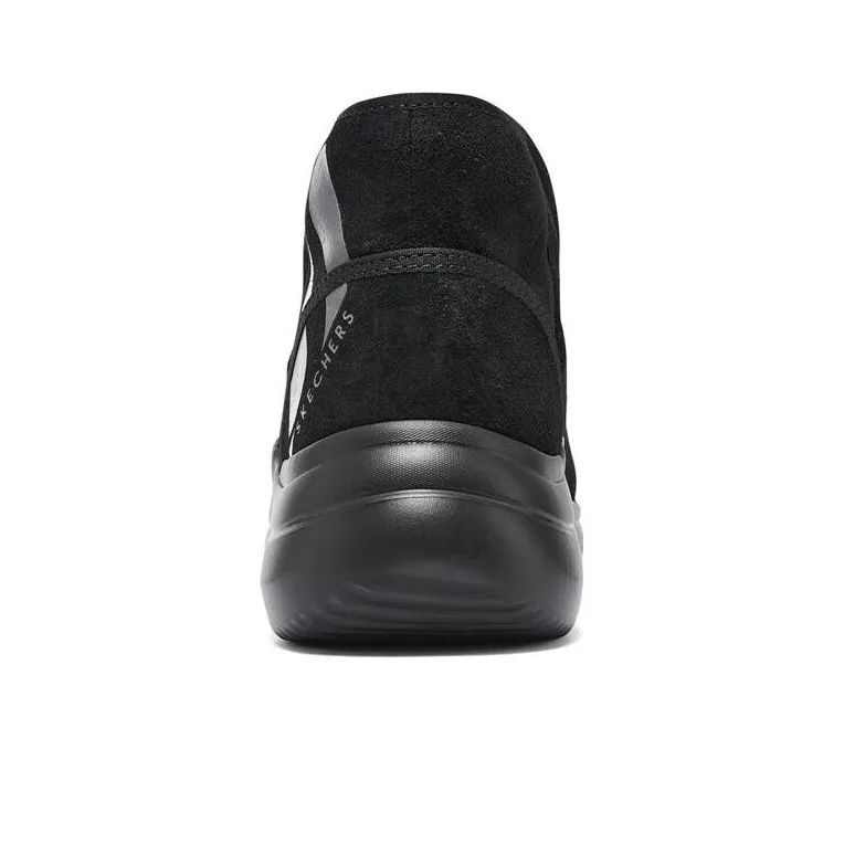 Skechers Warm Slip Resistant Short Snow Boots Women's Black-3
